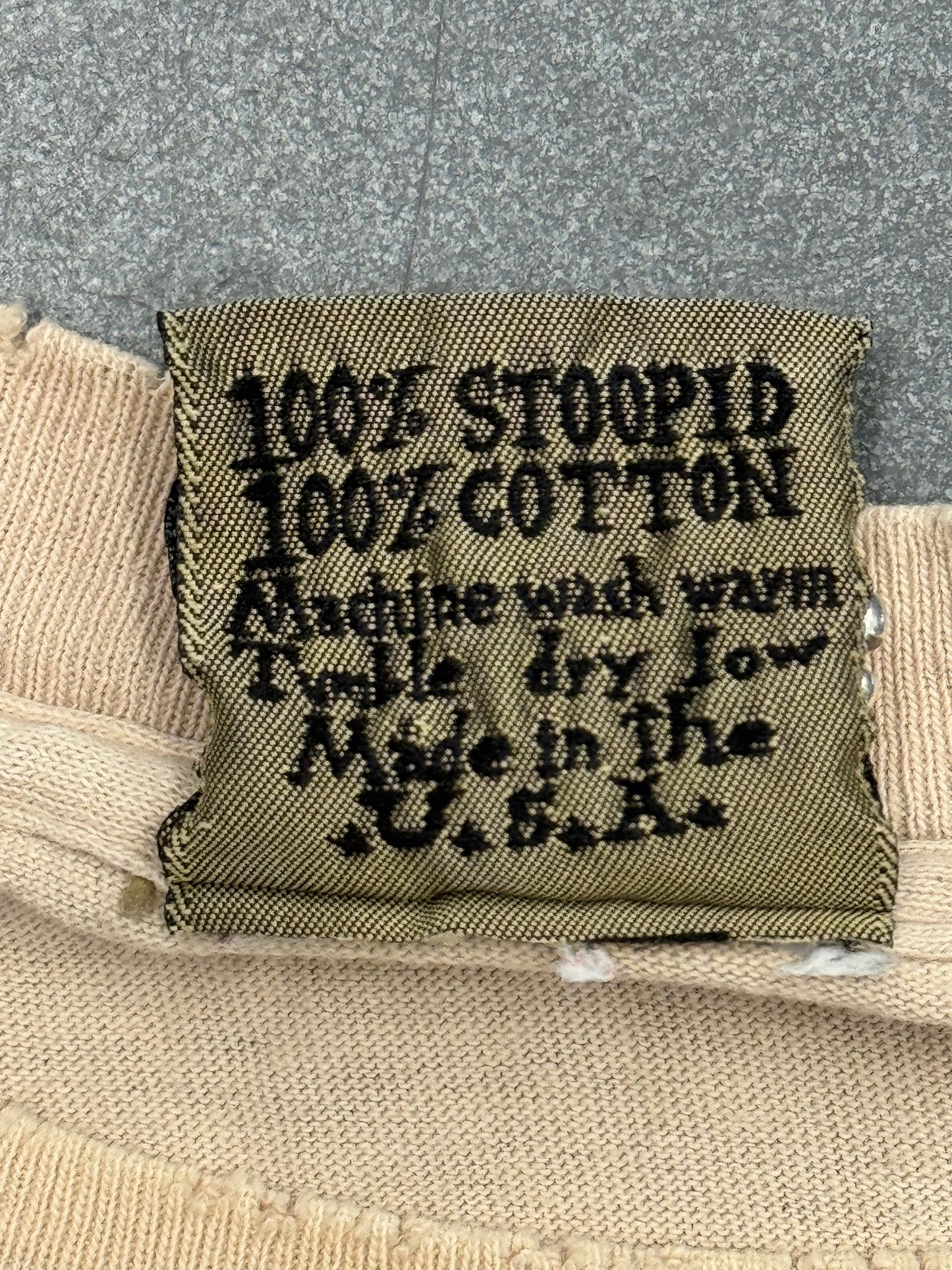 90S STOOPID STARTER PARODY DISTRESSED TEE (100% STOOPID TAG)