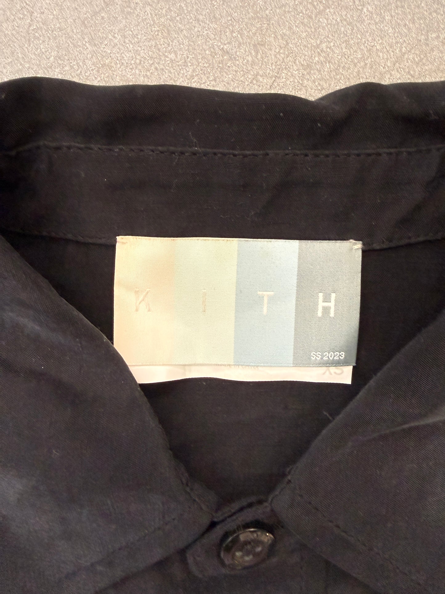 SS23 KITH CUPRO LONG SLEEVE BUTTON UP SHIRT