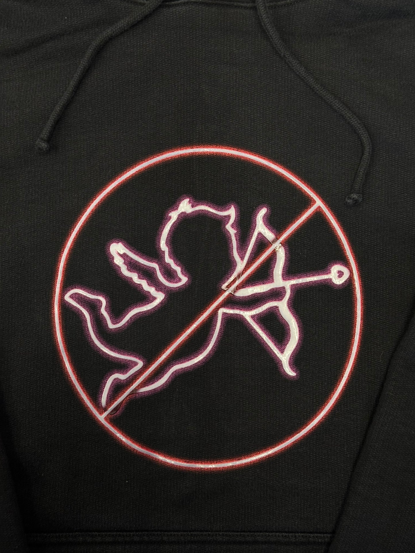 FW21 VETEMENTS NO ANGELS HOODIE - BLACK