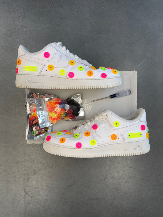 2019 SIZE 10 AIR FORCE 1 FLIGHT CLUB MIAMI OPENING CUSTOM TBD IN PROGRESS (PRE-OWNED WITH BOX)