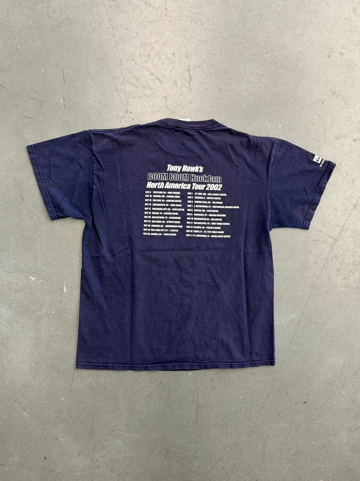 2002 TONY HAWK'S BOOM BOOM HUCKJAM NORTH AMERICA TOUR TEE (PRO WEIGHT TAG)