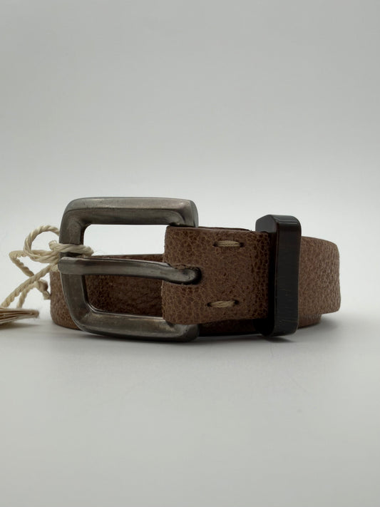 BRUNELLO CUCINELLI 1/2 IN LEATHER BELT