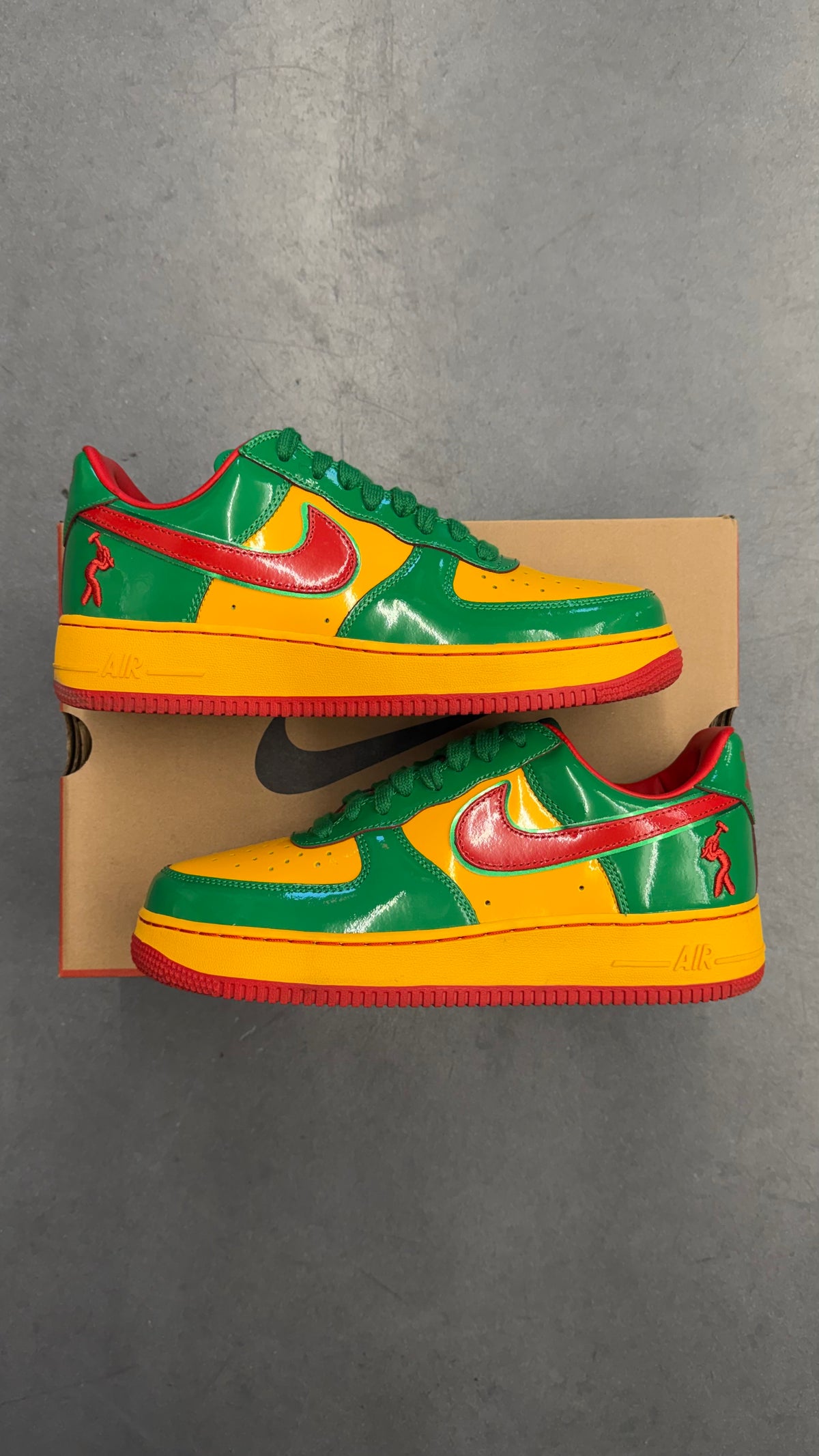 2025 NIKE AIR FORCE 1 LOW LIL YACHTY CONCRETE BOYS - LUCKY GREEN