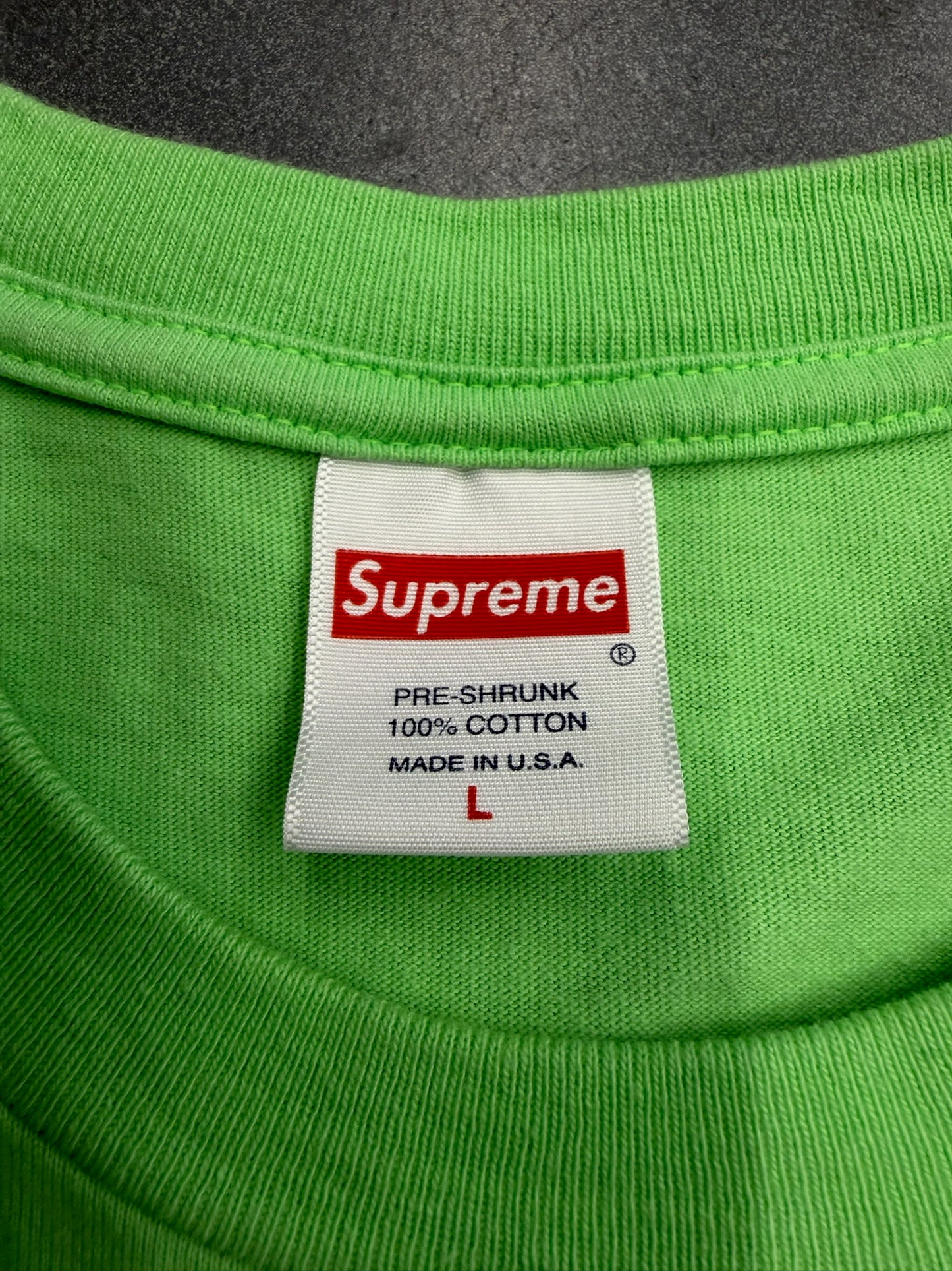 SS22 SUPREME ALL OVER TEE - LIME