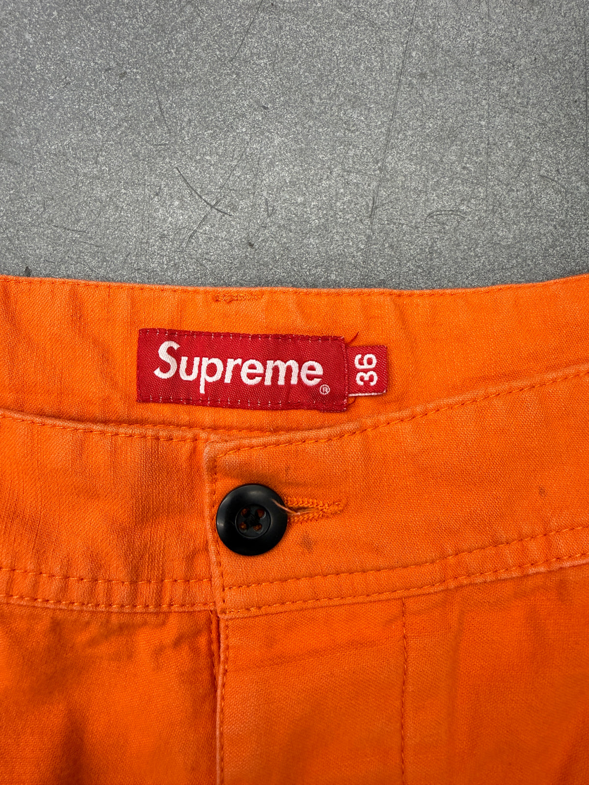 SIZE 36 SS24 SUPREME ORANGE CARGO PANTS - ORANGE