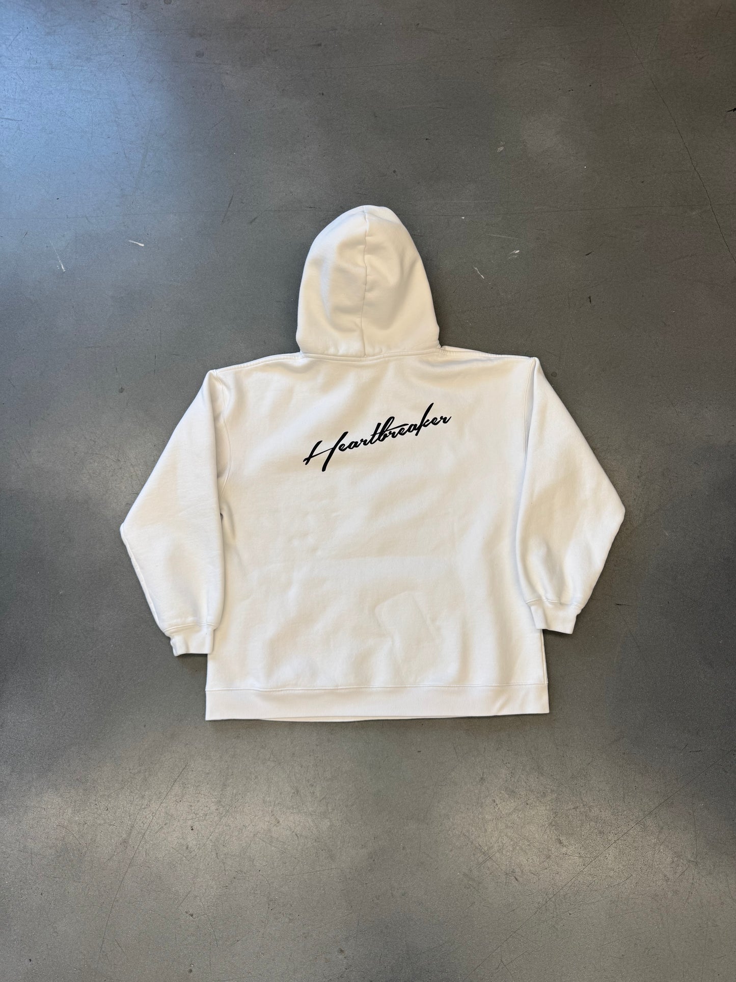 AW21 VETEMENTS HEARTBREAKER HOODIE - WHITE
