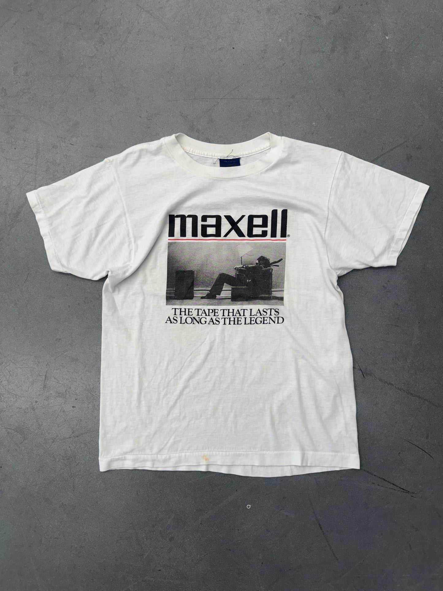 90'S MAXELL "THE TAPE THAT LASTS AS LONG AS THE LEGEND" TEE (SNEAKERS TAG)