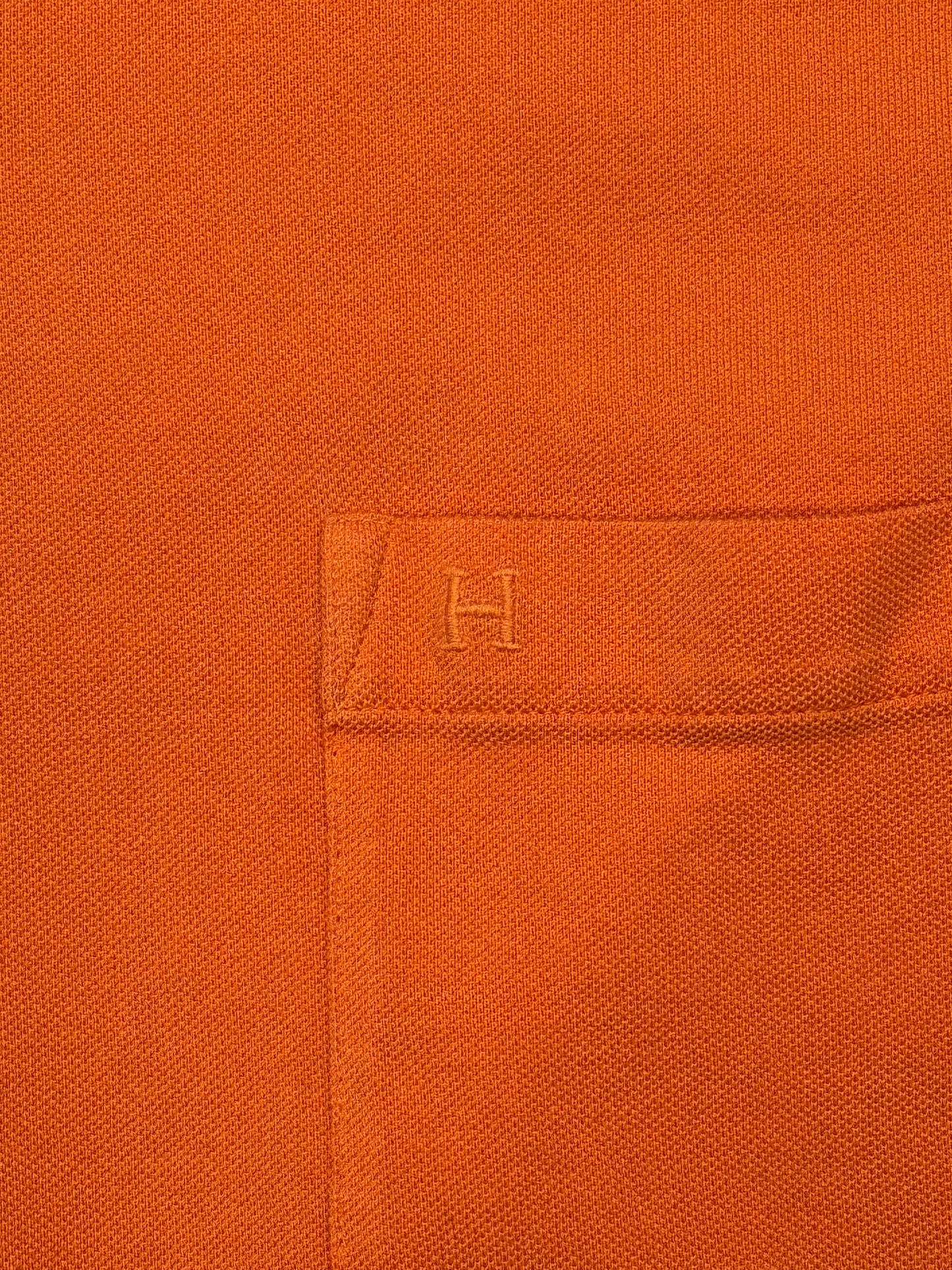 HERMES POCKET POLO SHIRT - ORANGE