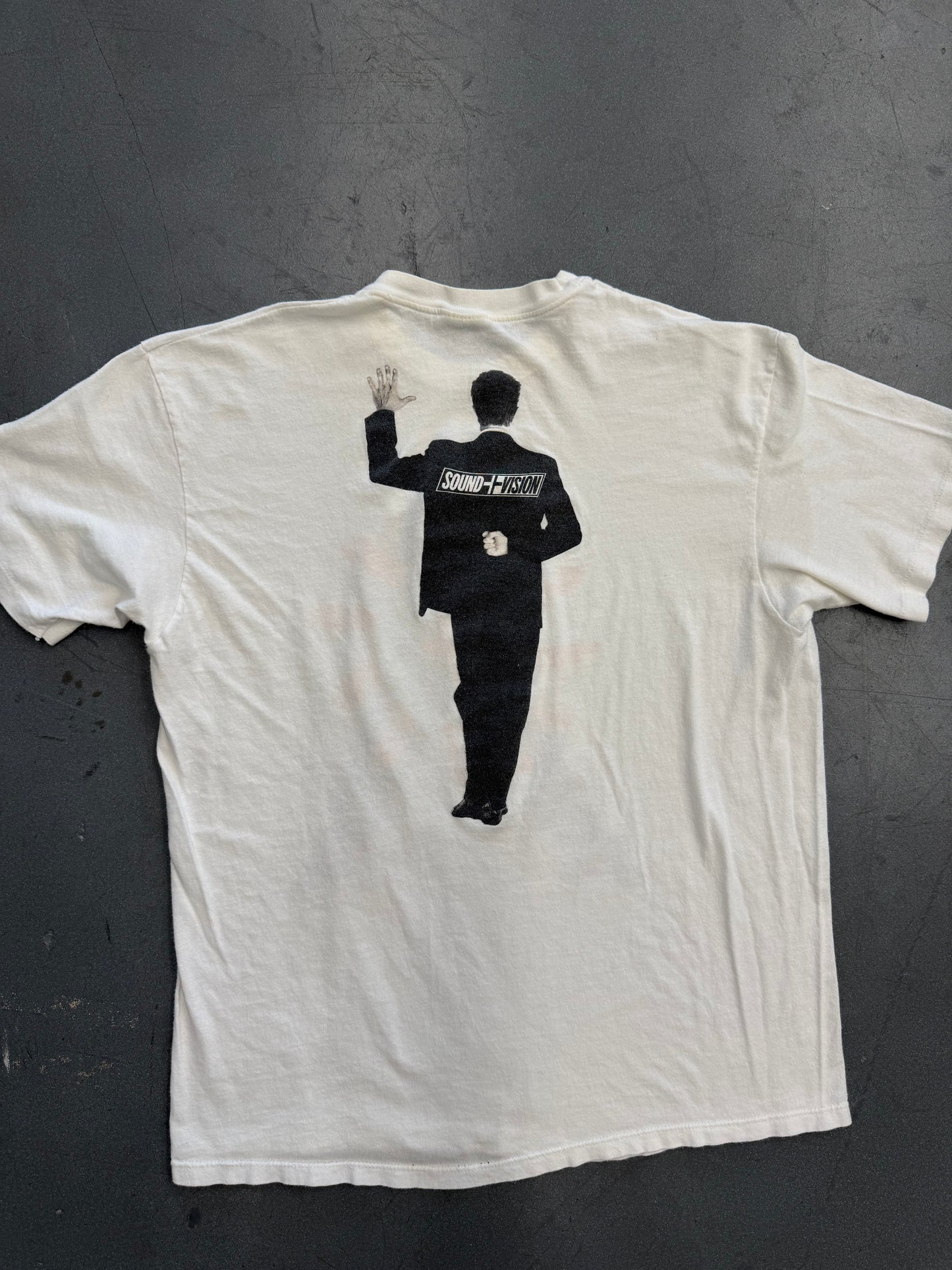 1990 DAVID BOWIE SOUND + VISION TEE (HANES TAG)