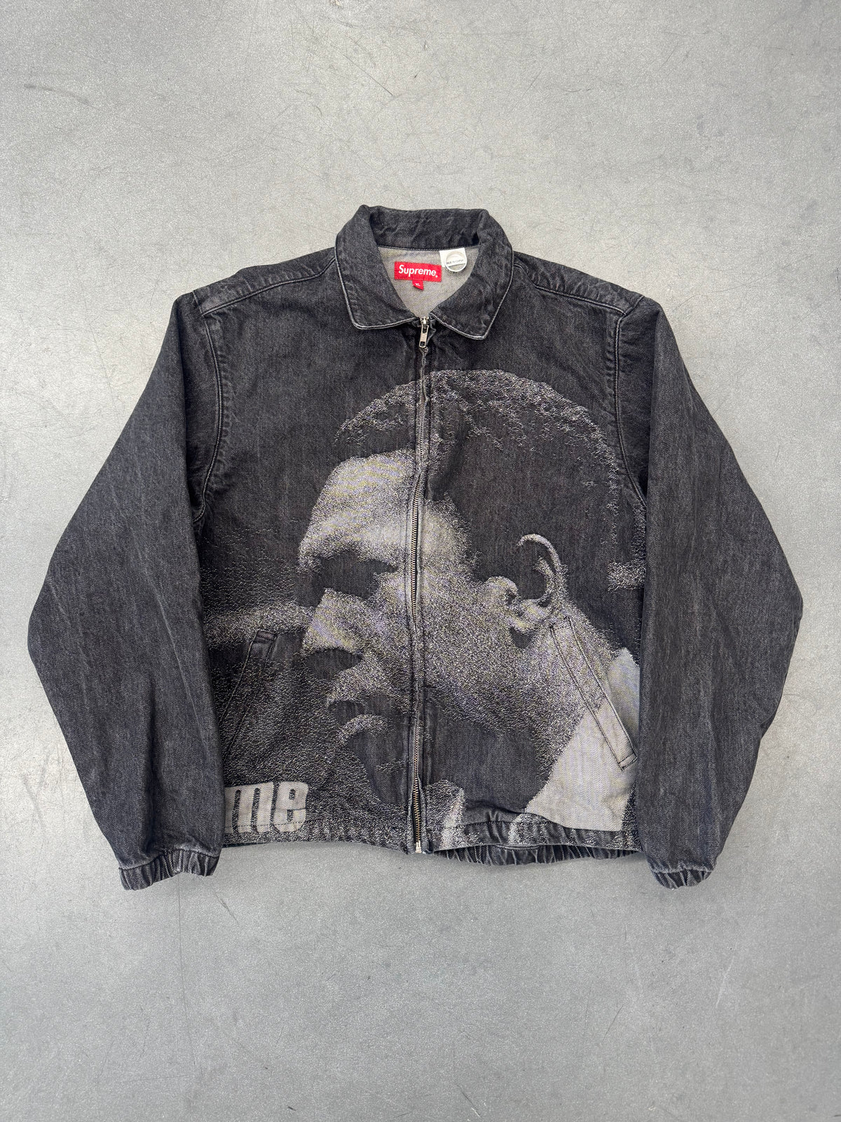 FW21 SUPREME JOHN COLTRANE A LOVE SUPREME DENIM HARRINGTON JACKET