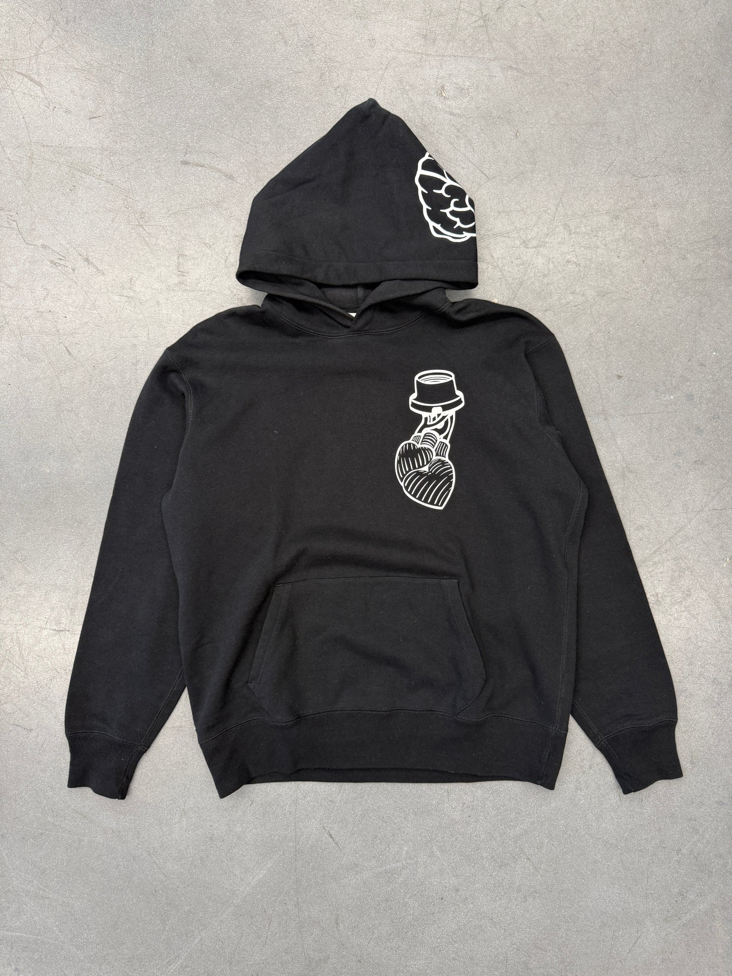 VINTAGE N.E.R.D. BILLIONAIRE BOYS CLUB HEART AND BRAIN PULLOVER HOODIE
