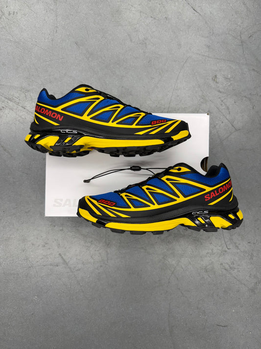 2025 SIZE 8.5 SALOMON XT-6 JJJJOUND NAUTICAL BLUE LEMON (PRE-OWNED WITH BOX)