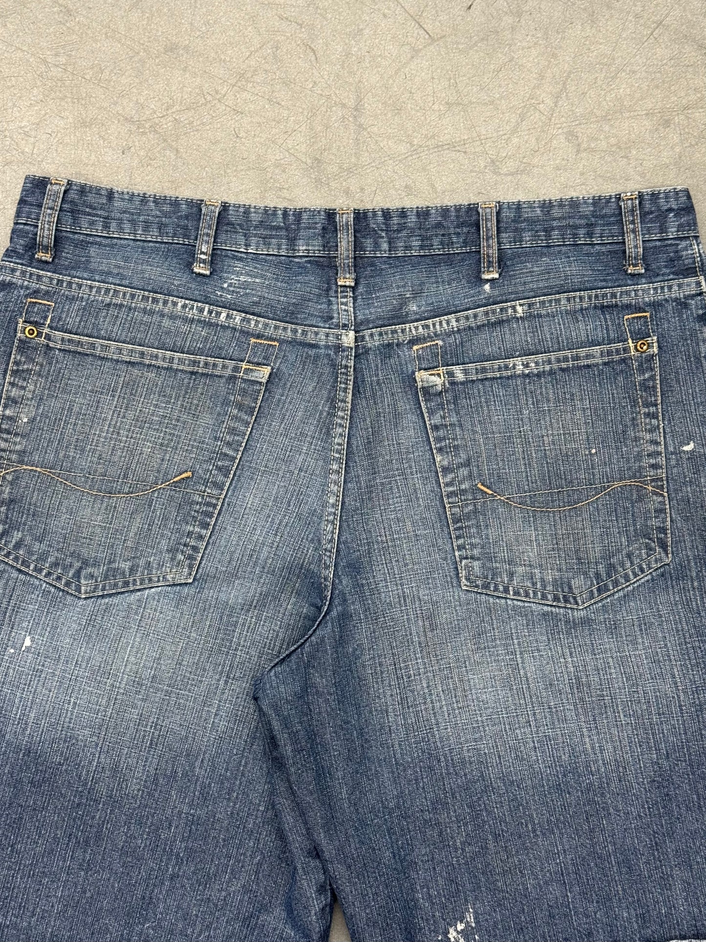 ROUTE 66 ORIGINAL CLOTHING PAINTER JEAN SHORTS
