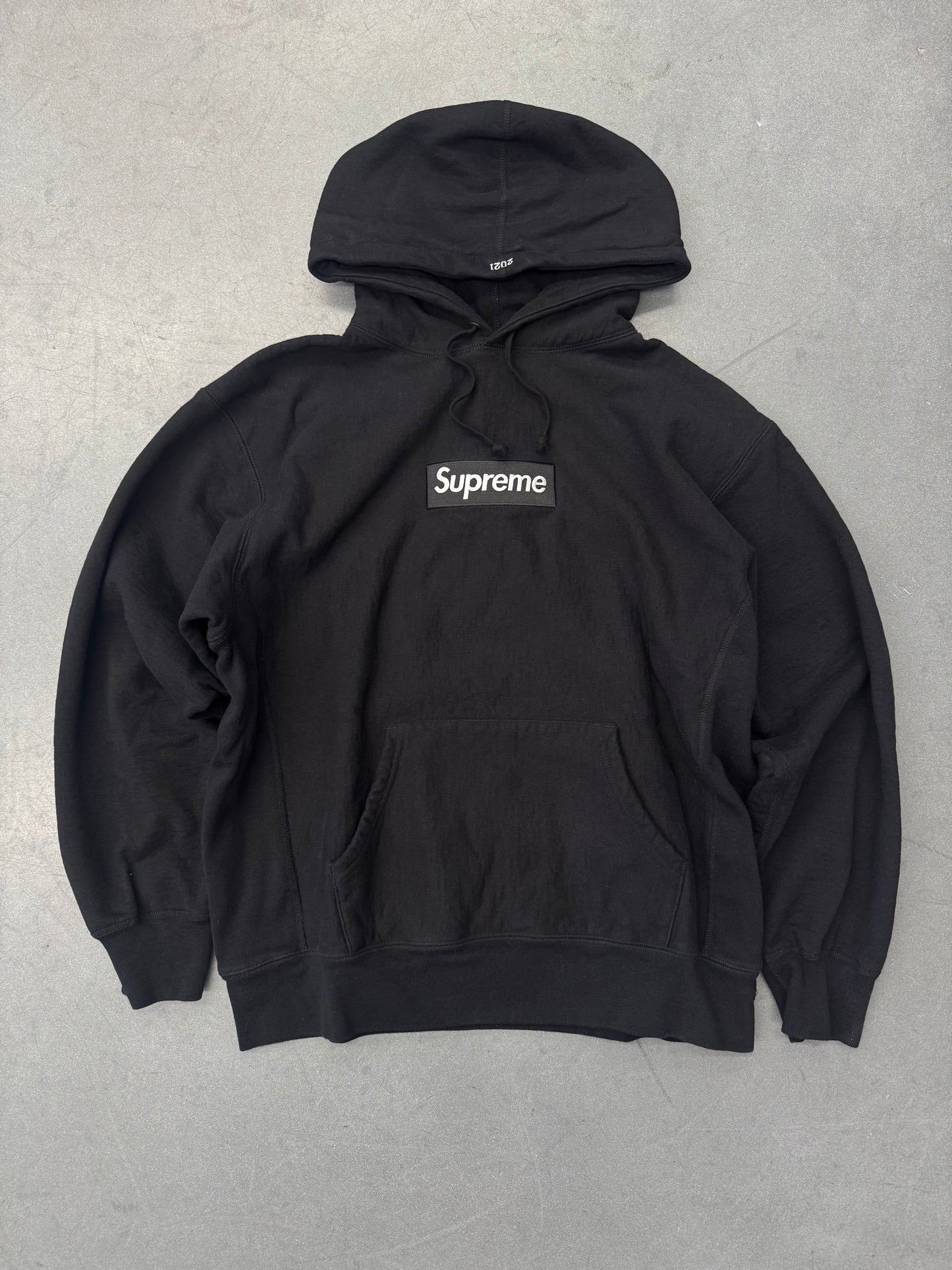 FW21 SUPREME BOX LOGO HOODED SWEATSHIRT - BLACK
