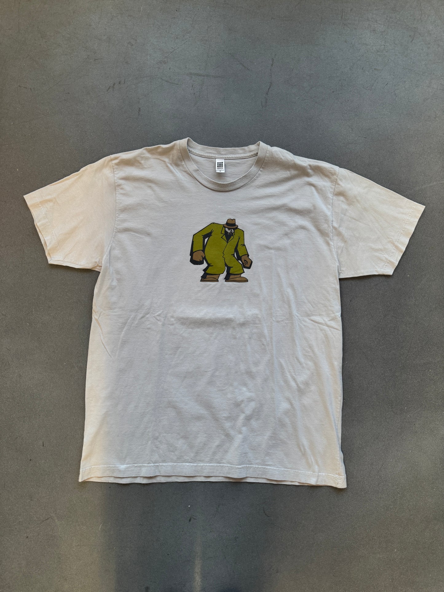 2004 MF DOOM MADVILLIAN STONES THROW CARTOON CHARACTER TEE (STANDARD AMERICAN TAG)