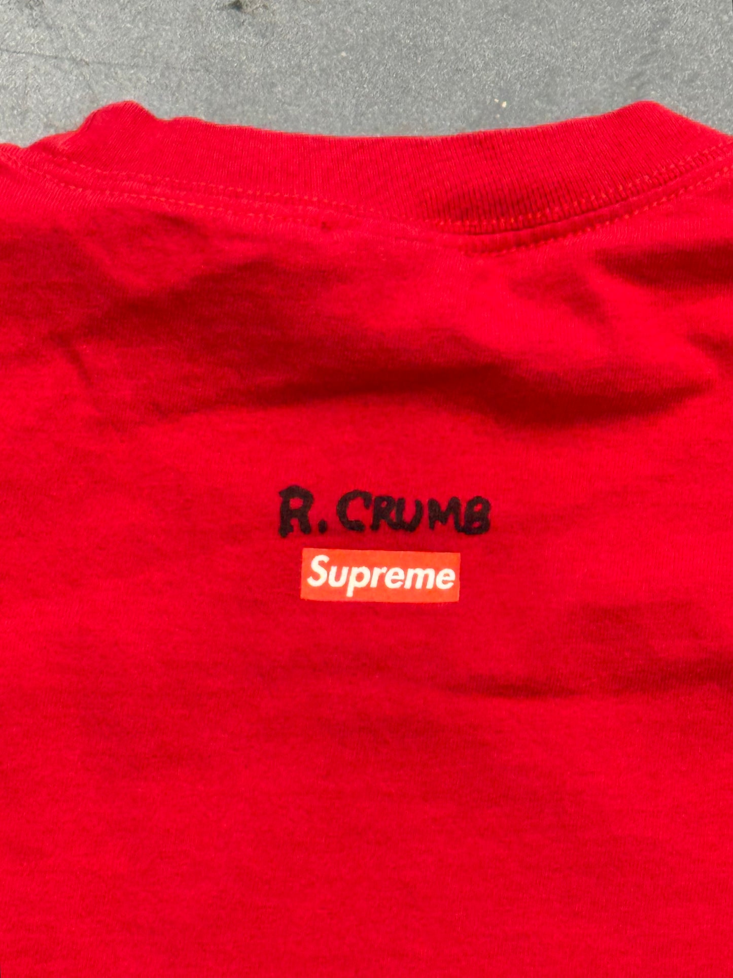 SS07 SUPREME R. CRUMB "DON'T TOUCH ME!" TEE - RED