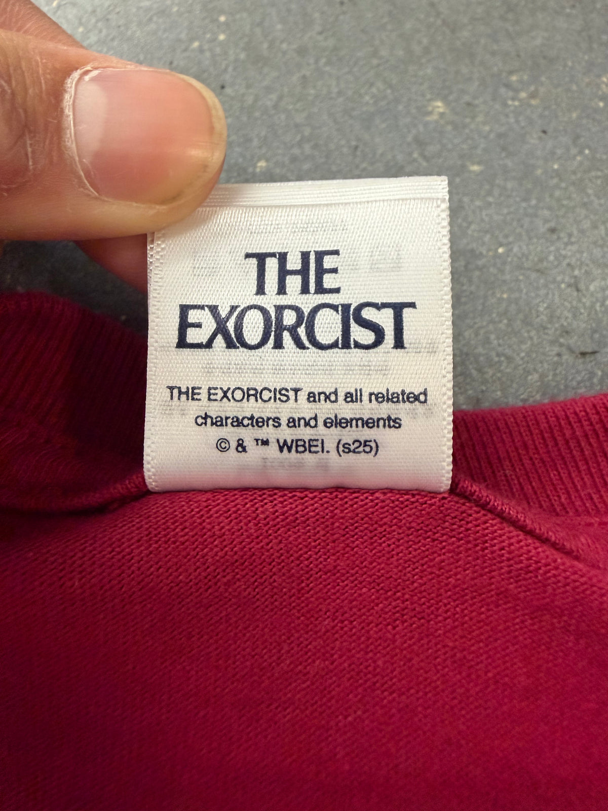 FW25 SUPREME THE EXORCIST PUKE TEE - CARDINAL