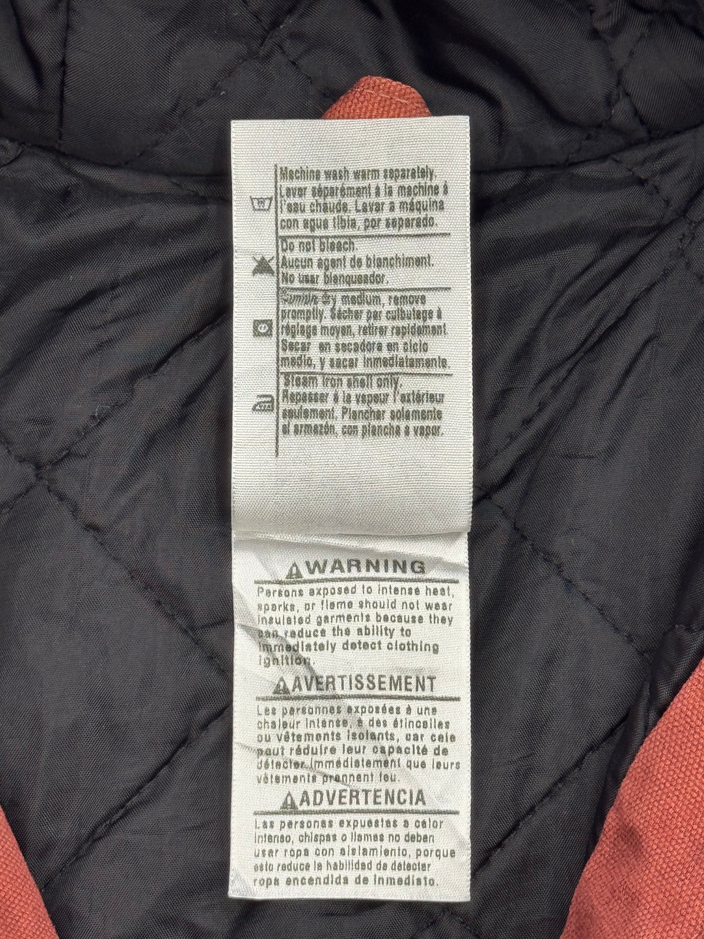 VINTAGE CARHARTT FOR WOMEN INSULATED ZIP-UP CANVAS JACKET