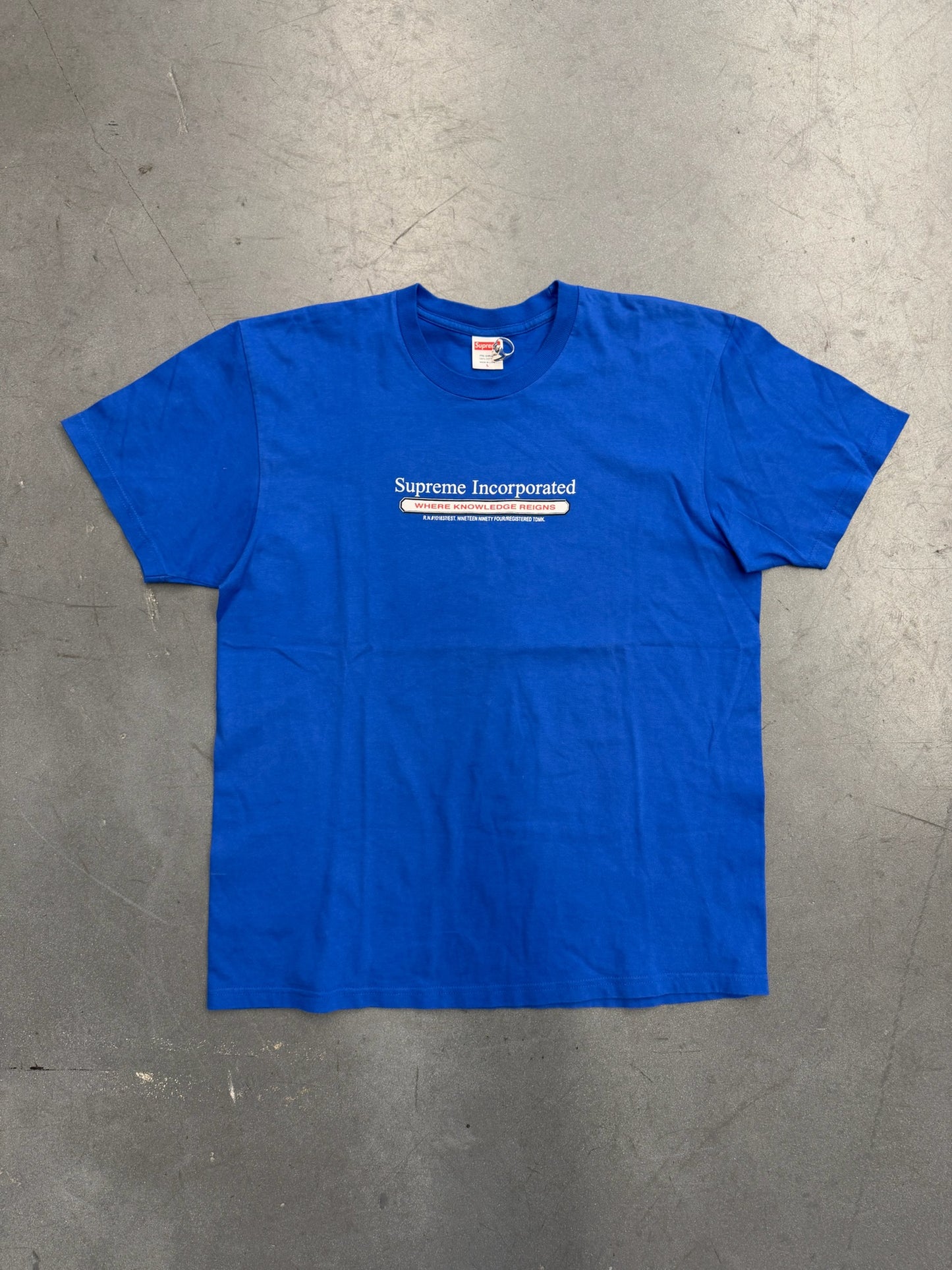 FW19 SUPREME INC. TEE - ROYAL