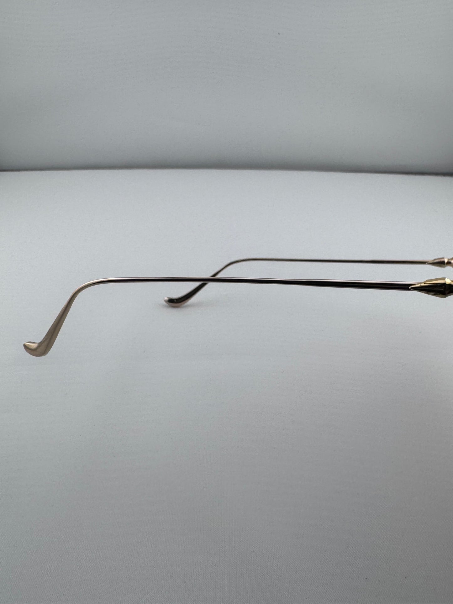 CHROME HEARTS ‘LUX’ GOLD PLATED OVAL SUNGLASSES