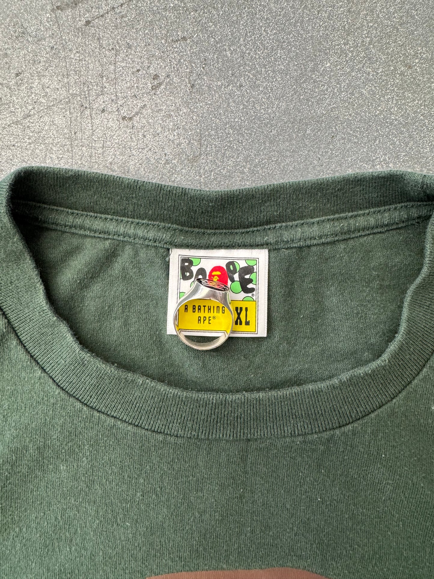 BAPE BIG APE HEAD TEE - GREEN
