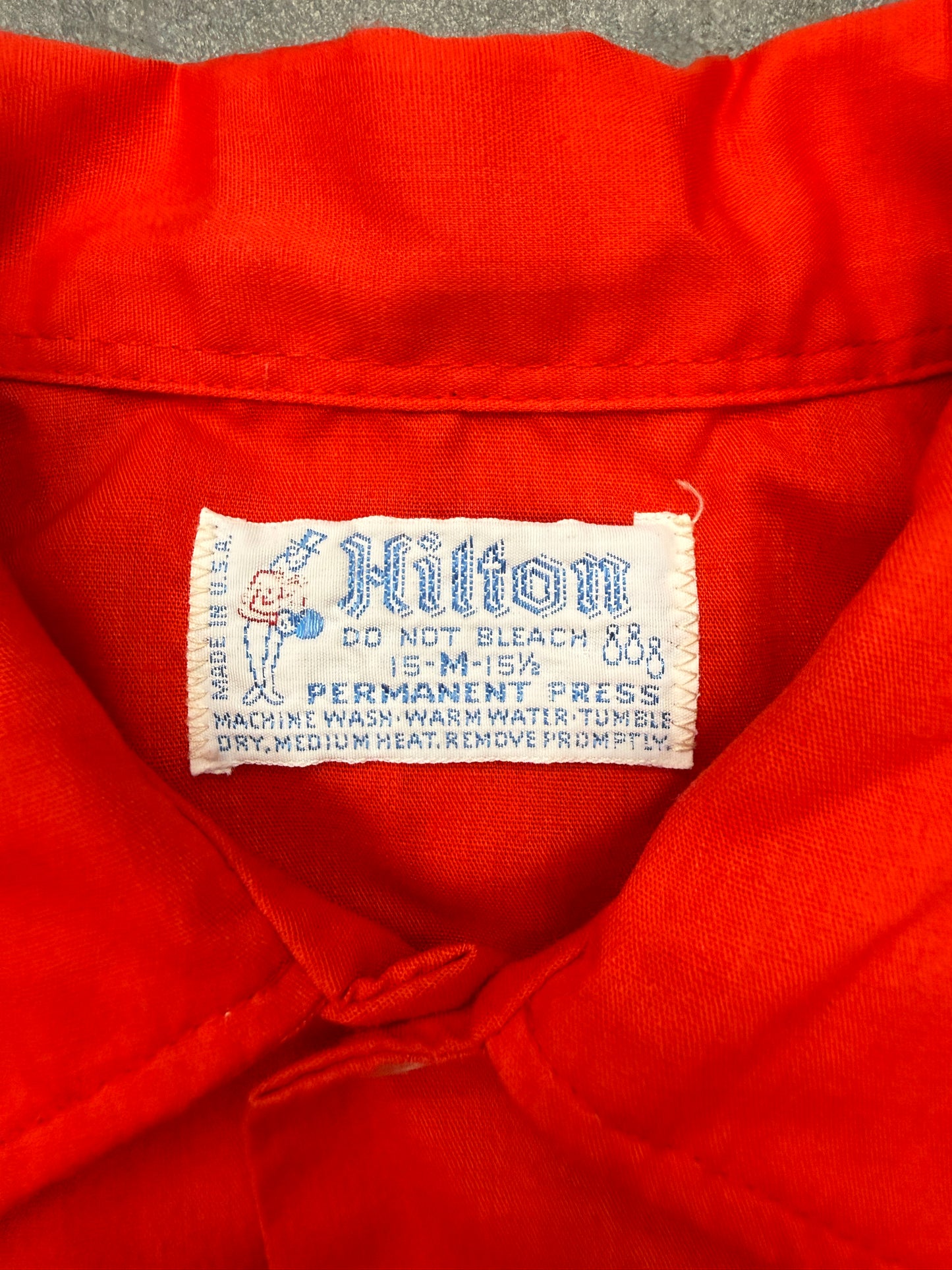 60'S TIM CHAMPION CHAINSTITCH BOWLING BUTTON UP SHIRT (HILTON TAG)