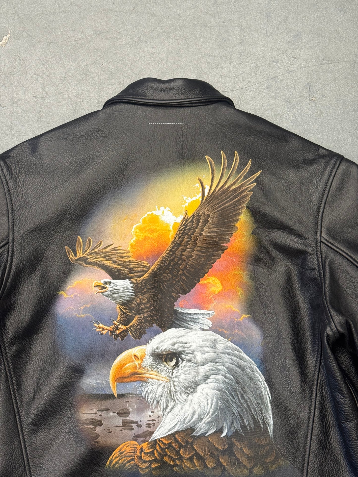 SS26 SUPREME MM6 SCHOTT EAGLE LEATHER JACKET