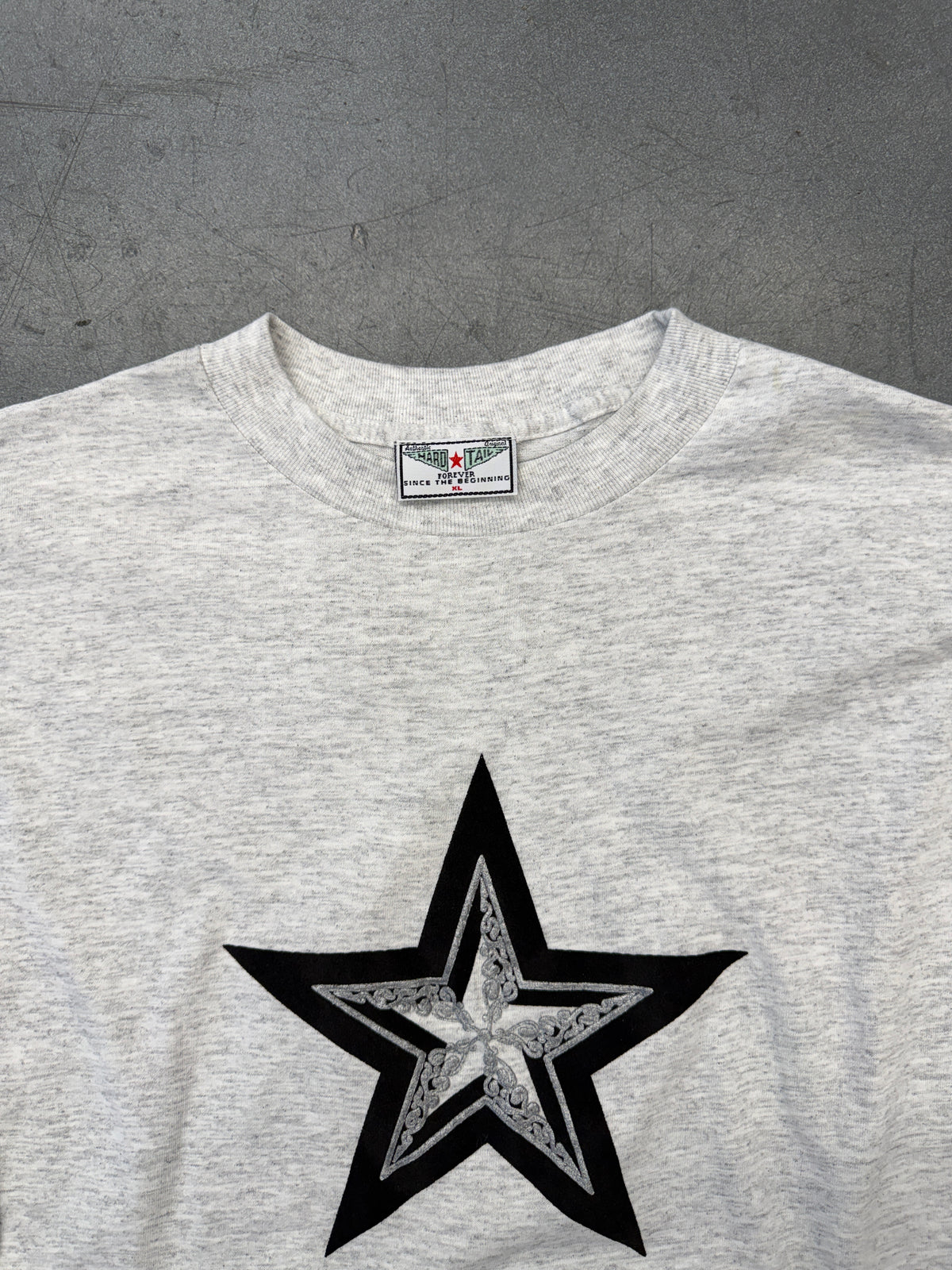 90S VINTAGE HARD TAIL CHROME STAR STYLE LONG SLEEVE TEE