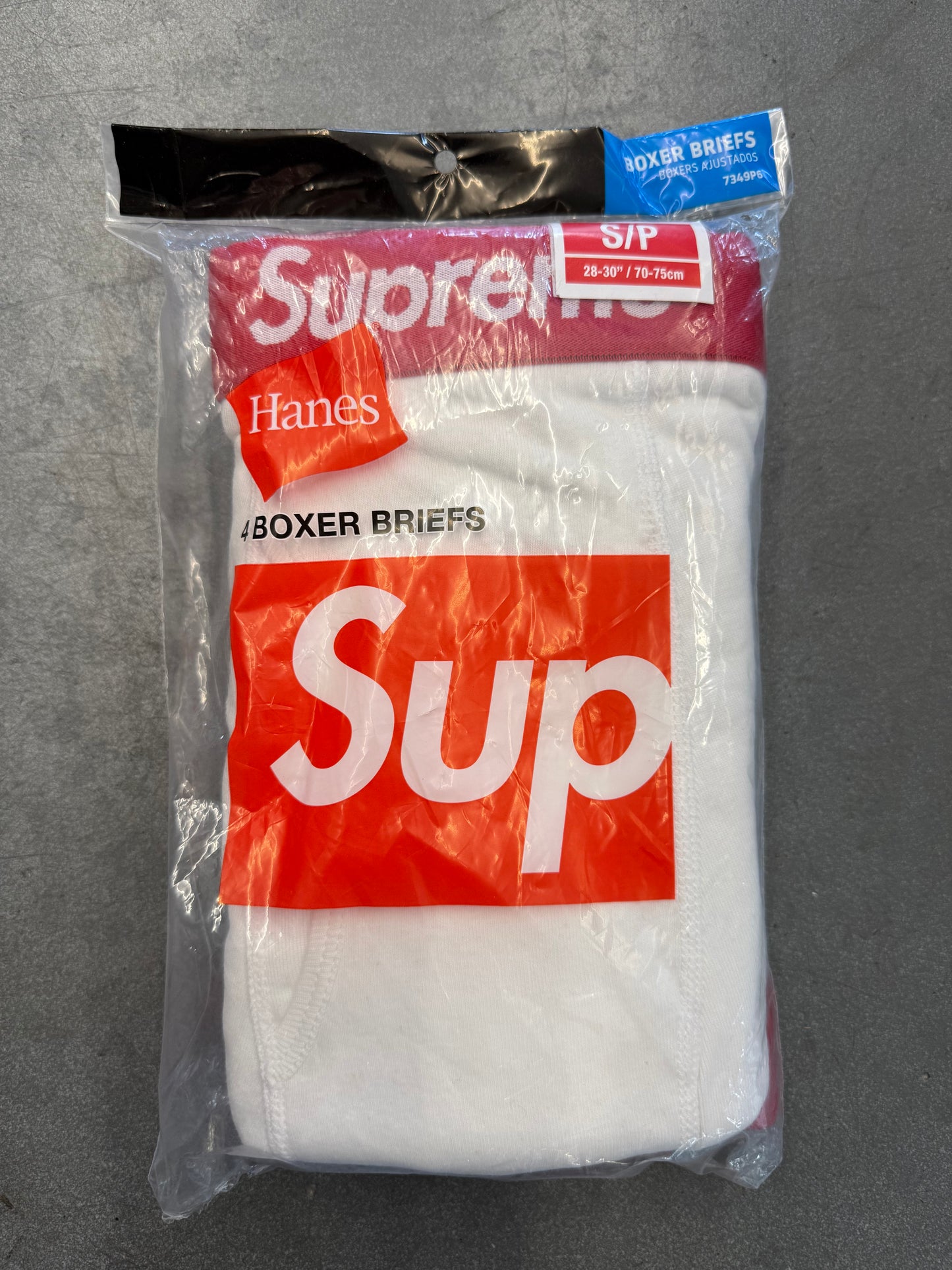 SUPREME HANES BOXER BRIEFS WHITE 4 PACK (S)