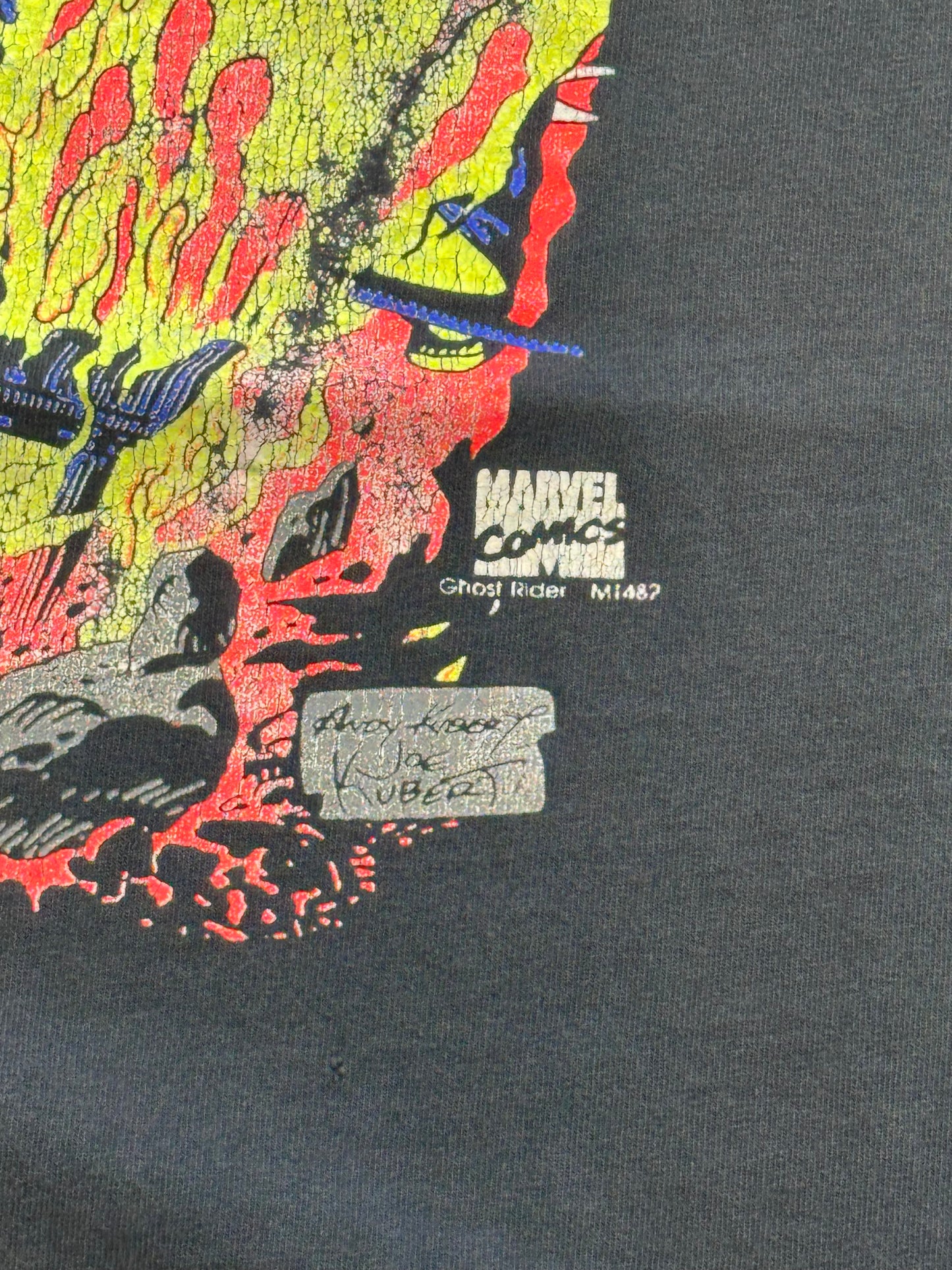 1992 MARVEL COMIC IMAGES GHOST RIDER WHIP TEE (TENNESSE RIVER TAG)