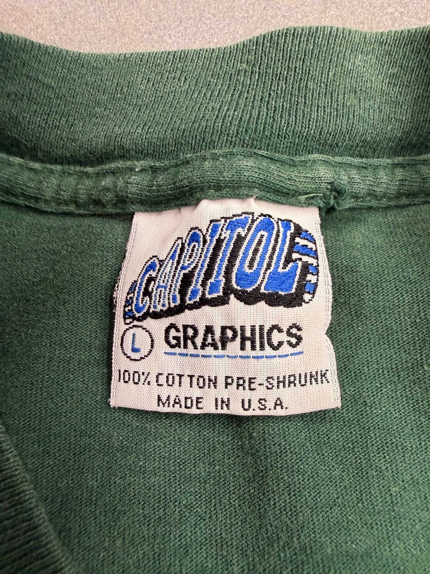 90S CAPITOL UNIVERSITY OF MIAMI HURRICANES "ESTABLISHED IN 1925" TEE