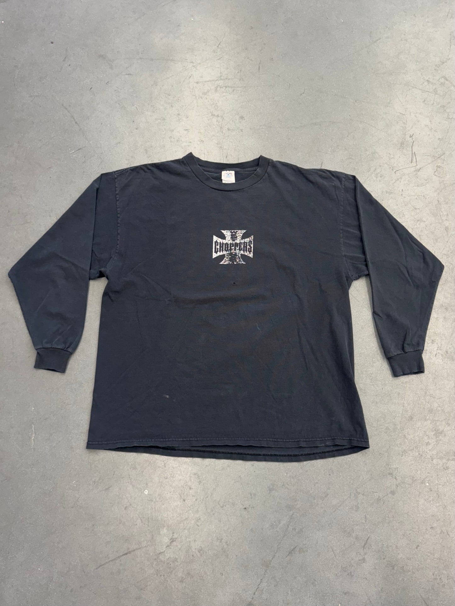 90S WEST COAST CHOPPERS FADED LS MULLET TEE (DELTA TAG)