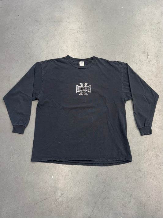 90S WEST COAST CHOPPERS FADED LS MULLET TEE (DELTA TAG)