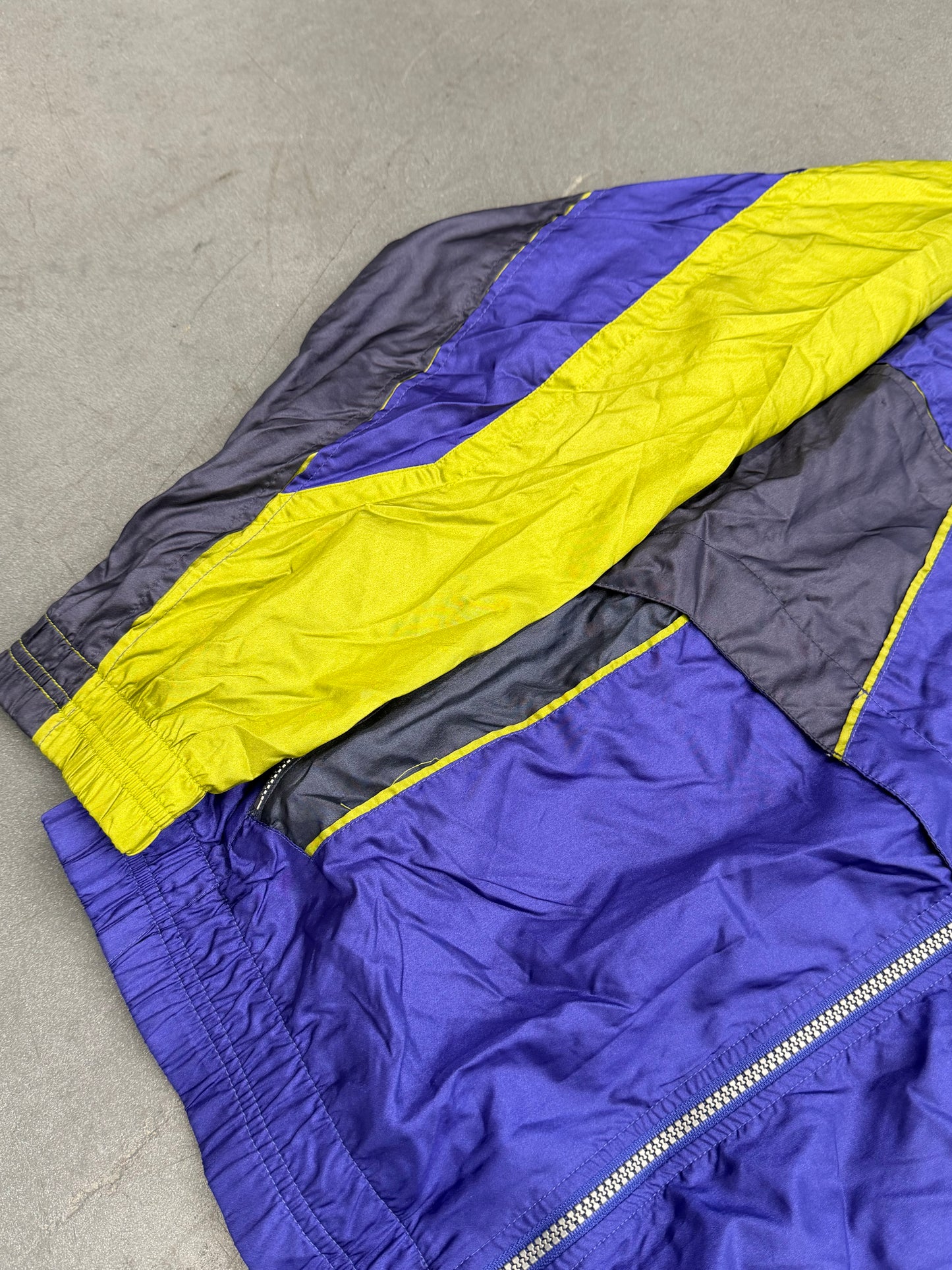 90S NIKE THERE IS NO FINISH LINE COLORBLOCK ZIP-UP WINDBREAKER