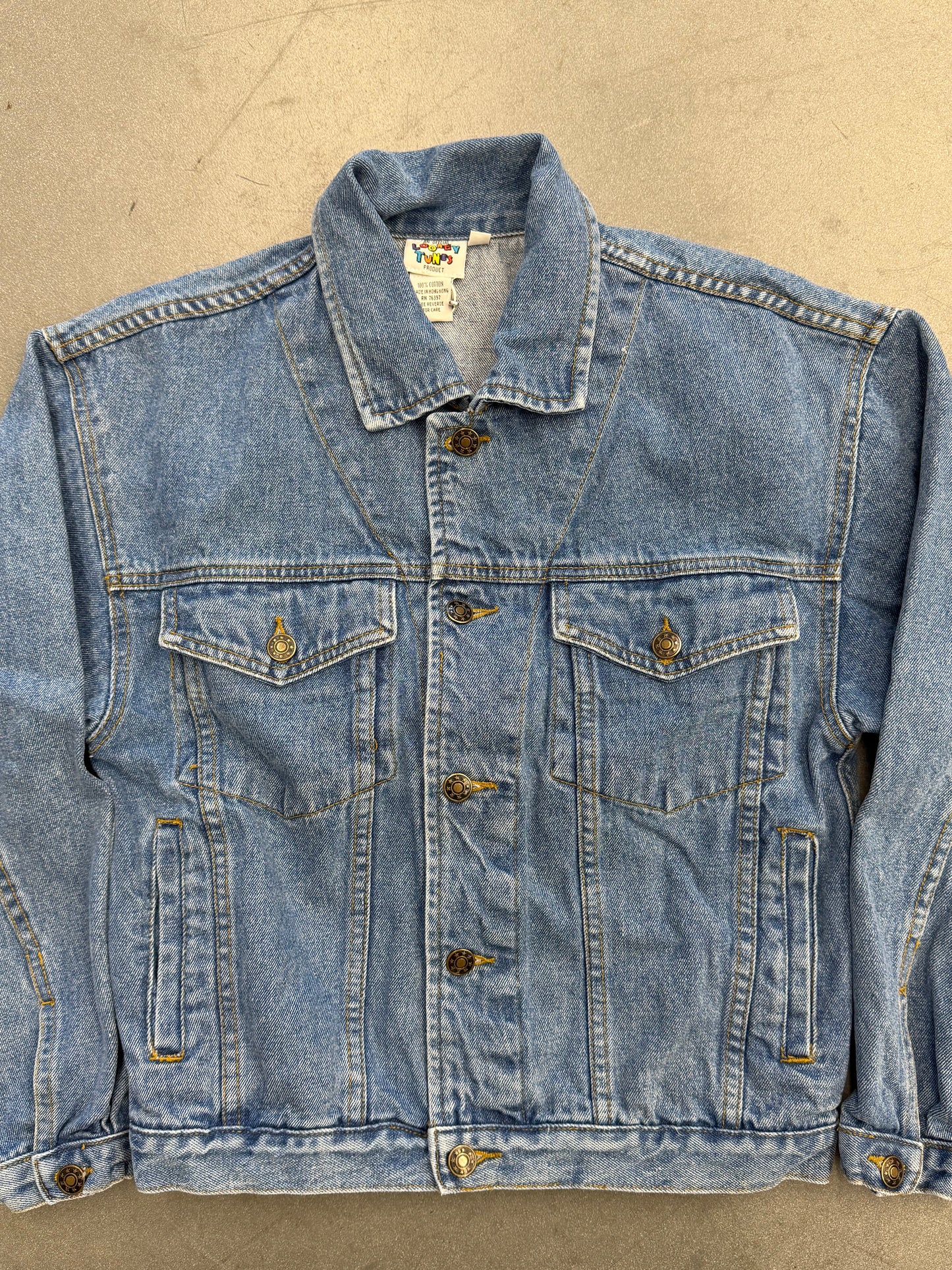 1993 LOONEY TUNES BUTTON-UP DENIM JACKET
