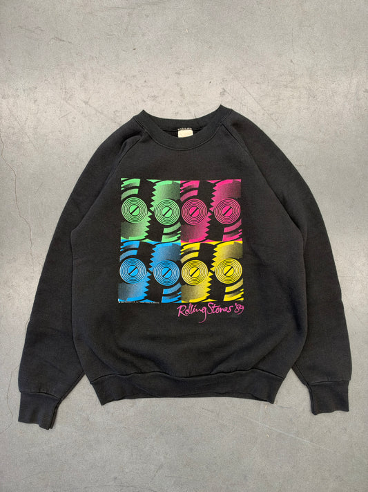 1989 ROLLING STONES STEEL WHEELS NORTH AMERICAN TOUR CREWNECK SWEATSHIRT