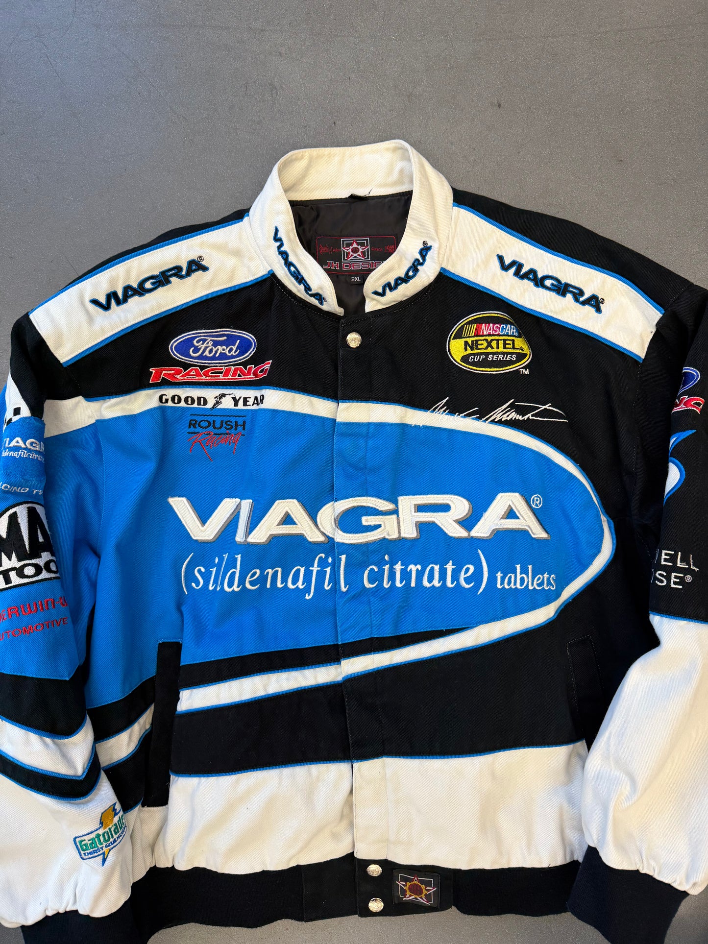 VINTAGE JH DESIGNS VIAGRA NASCAR JACKET