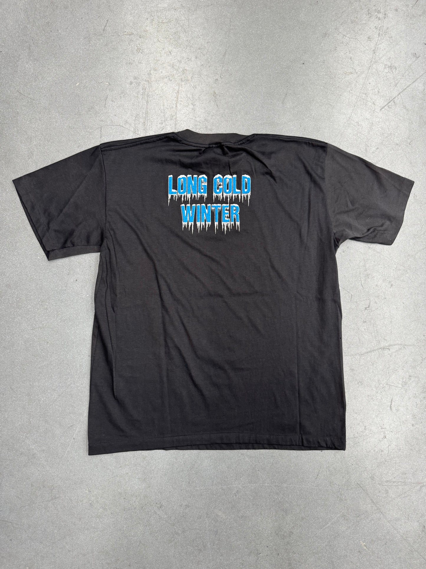 1988 CINDERELLA "LONG COLD WINTER" ALBUM TEE (FADED TAG)