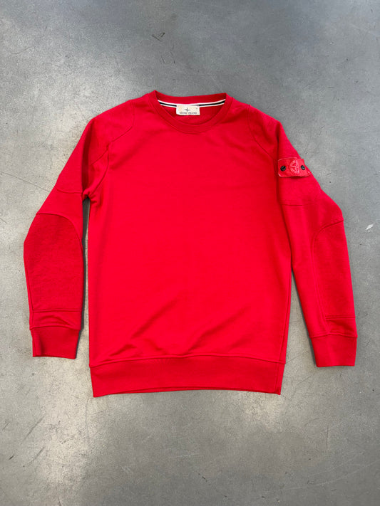 STONE ISLAND KNIT CREWNECK "PATCH LOGO"