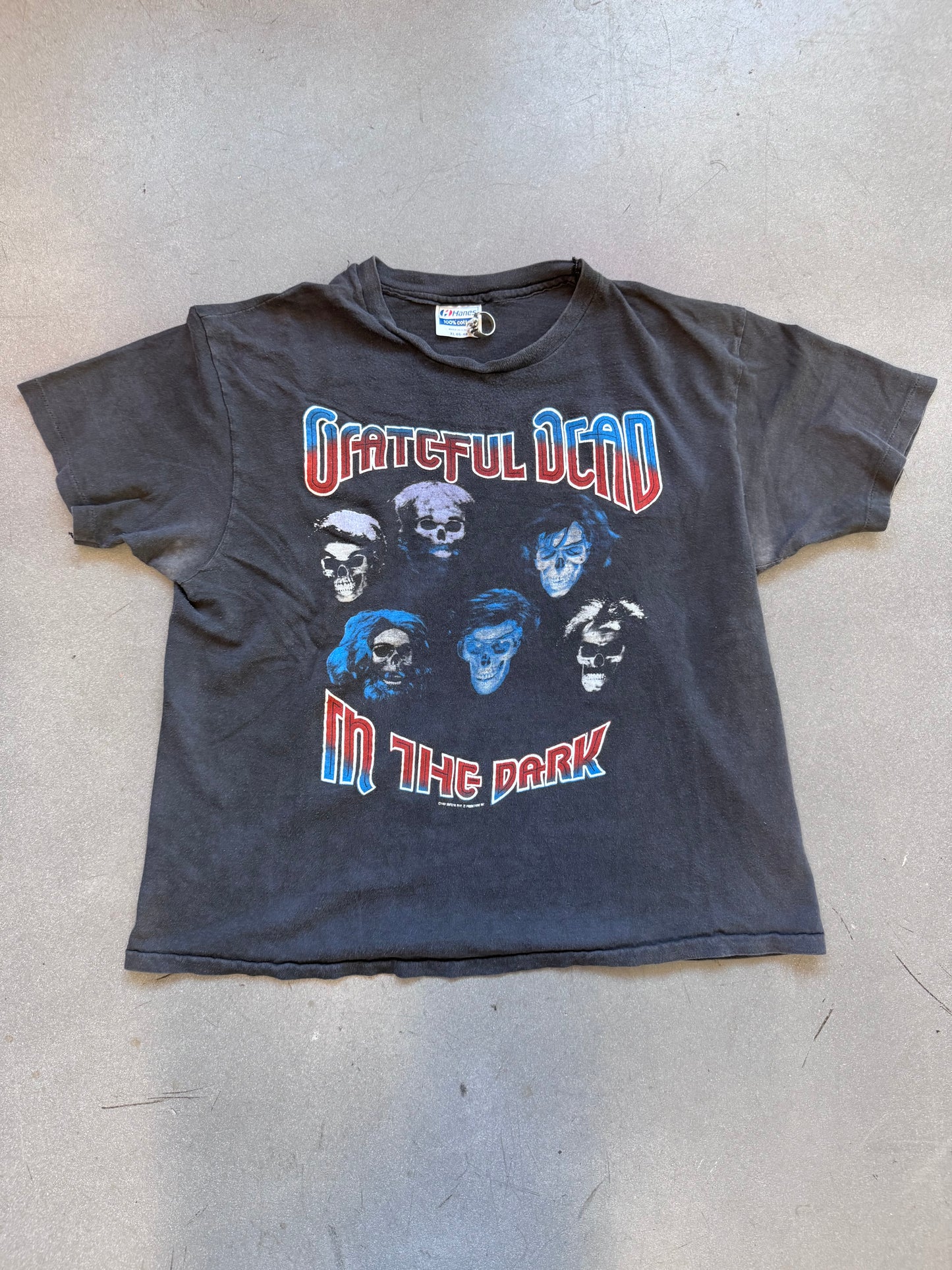 1987 GRATEFUL DEAD IN THE DARK "TOUCH OF GREY" TEE (HANES TAG)