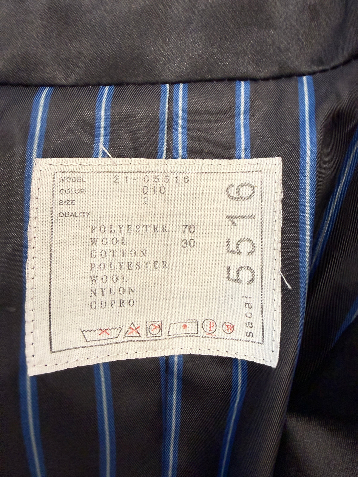 SACAI DENIM BLAZER CROSSOVER