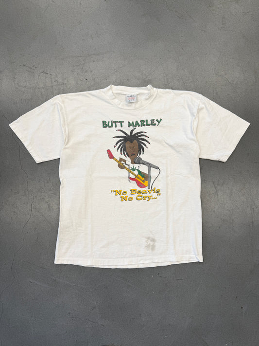 90S BOOTLEG BUTT MARLEY "NO BEAVIS NO CRY..." TEE (PAVAL TAG)