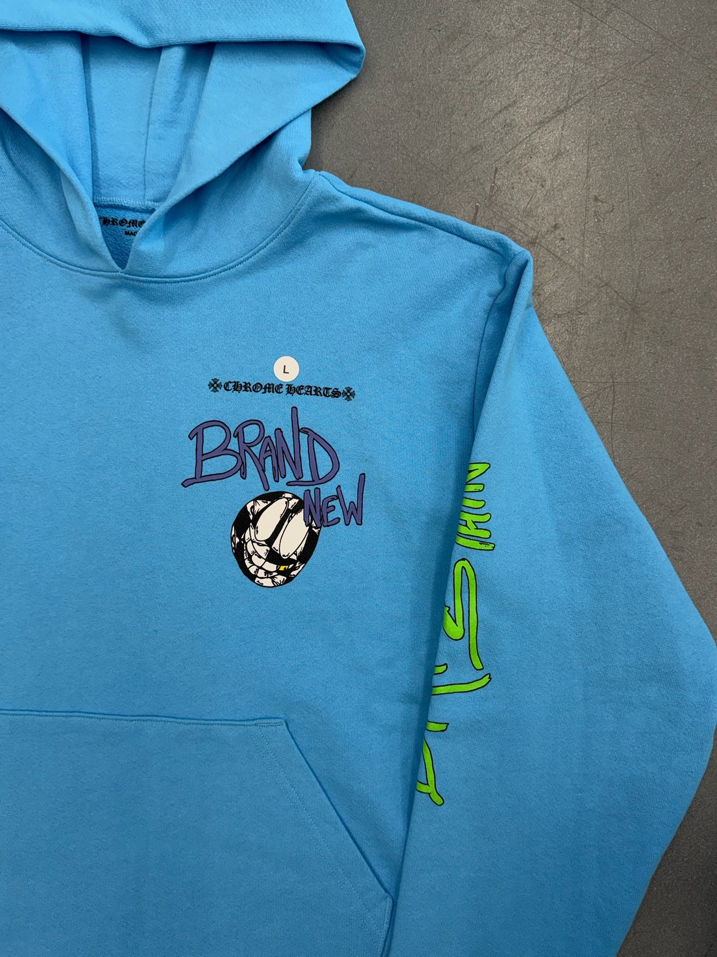 CHROME HEARTS MATTY BOY BRAND NEW HOODIE - BLUE