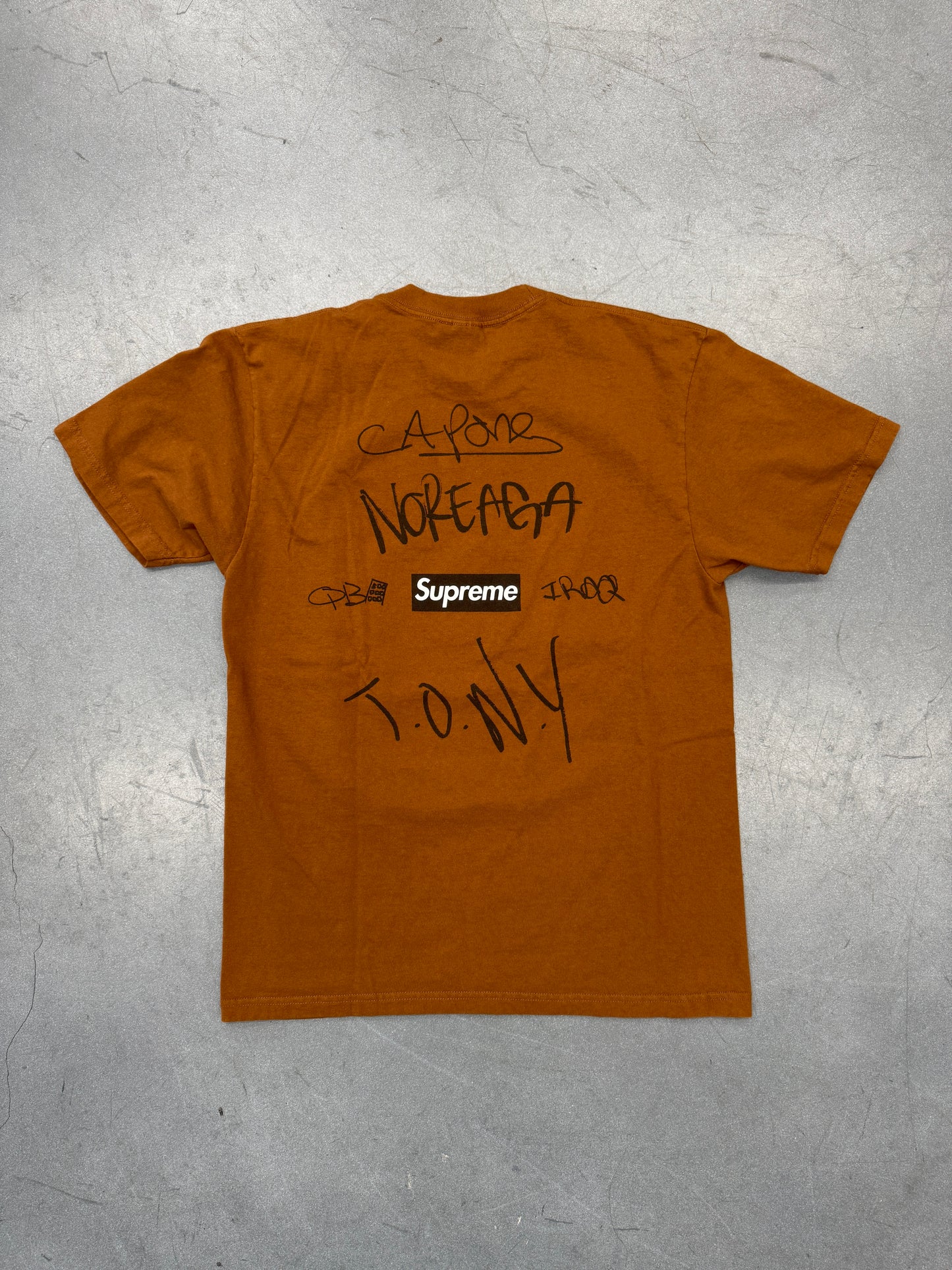 FW16 SUPREME THE WAR REPORT TEE- BROWN