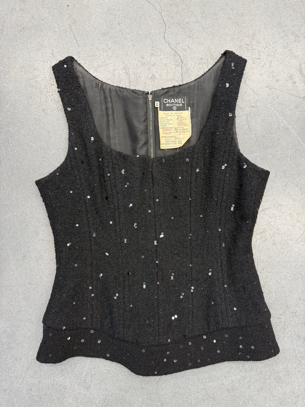 CHANEL GLITTER CORSET FALL 1993 COLLECTION