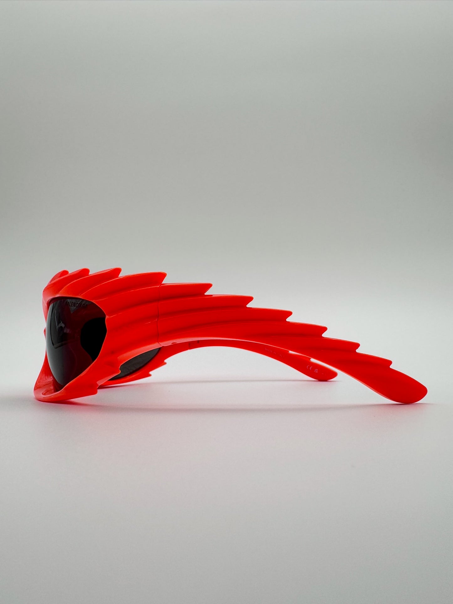 BALENCIAGA SPIKE RECTANGLE SUNGLASSES BB0255S 005 ORANGE