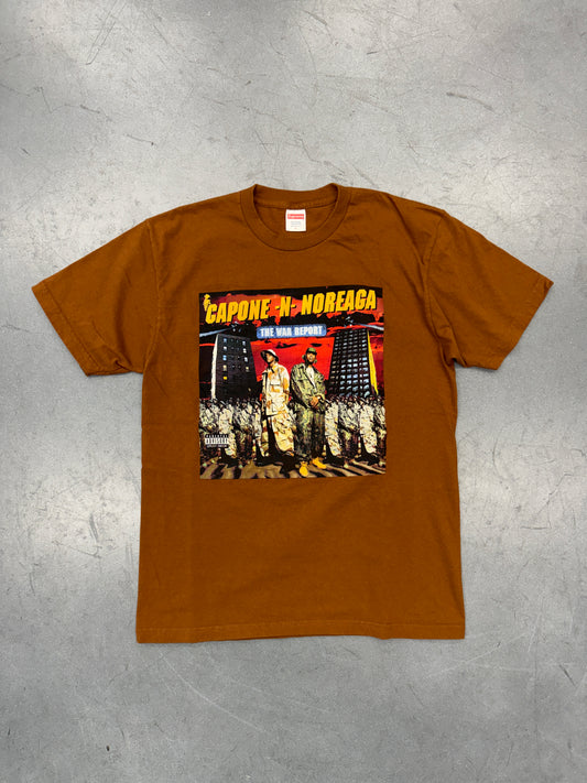 FW16 SUPREME THE WAR REPORT TEE- BROWN