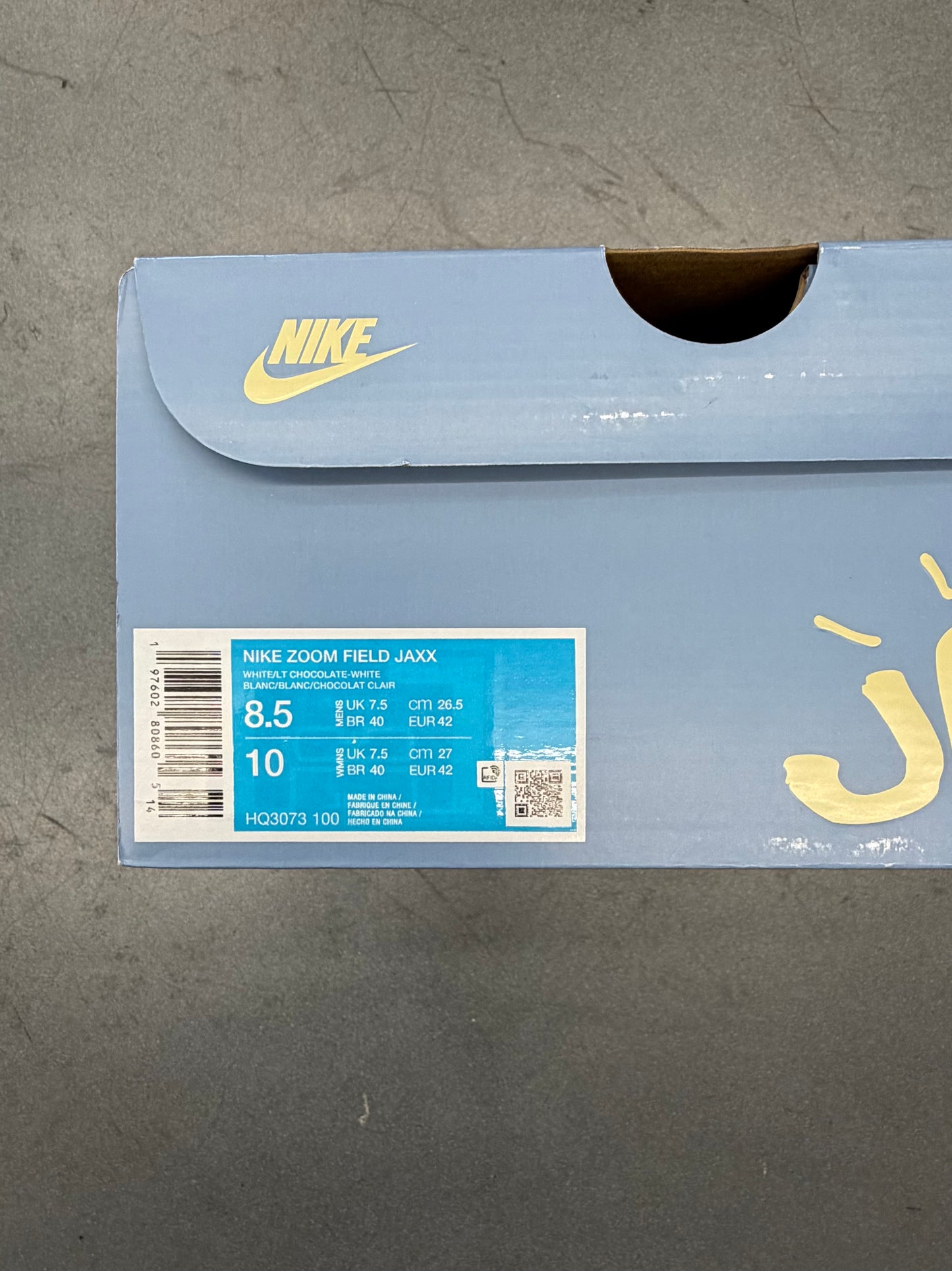 2025 SIZE 8.5 NIKE ZOOM FIELD JAXX TRAVIS SCOTT LIGHT CHOCOLATE (NEW WITH BOX)