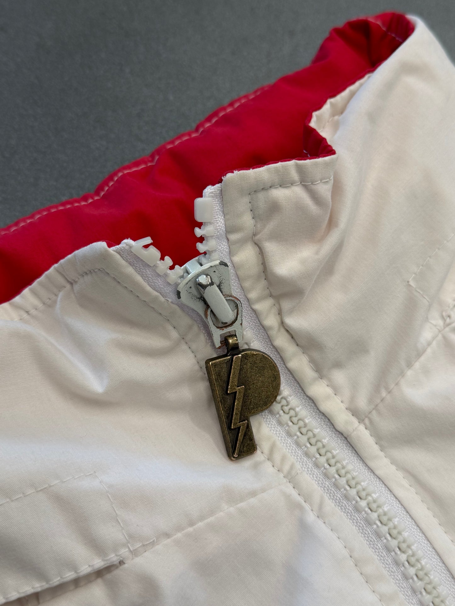 90S MIAMI HEAT NBA PRO PLAYER LOGO TAPE ZIP-UP WINDBREAKER JACKET