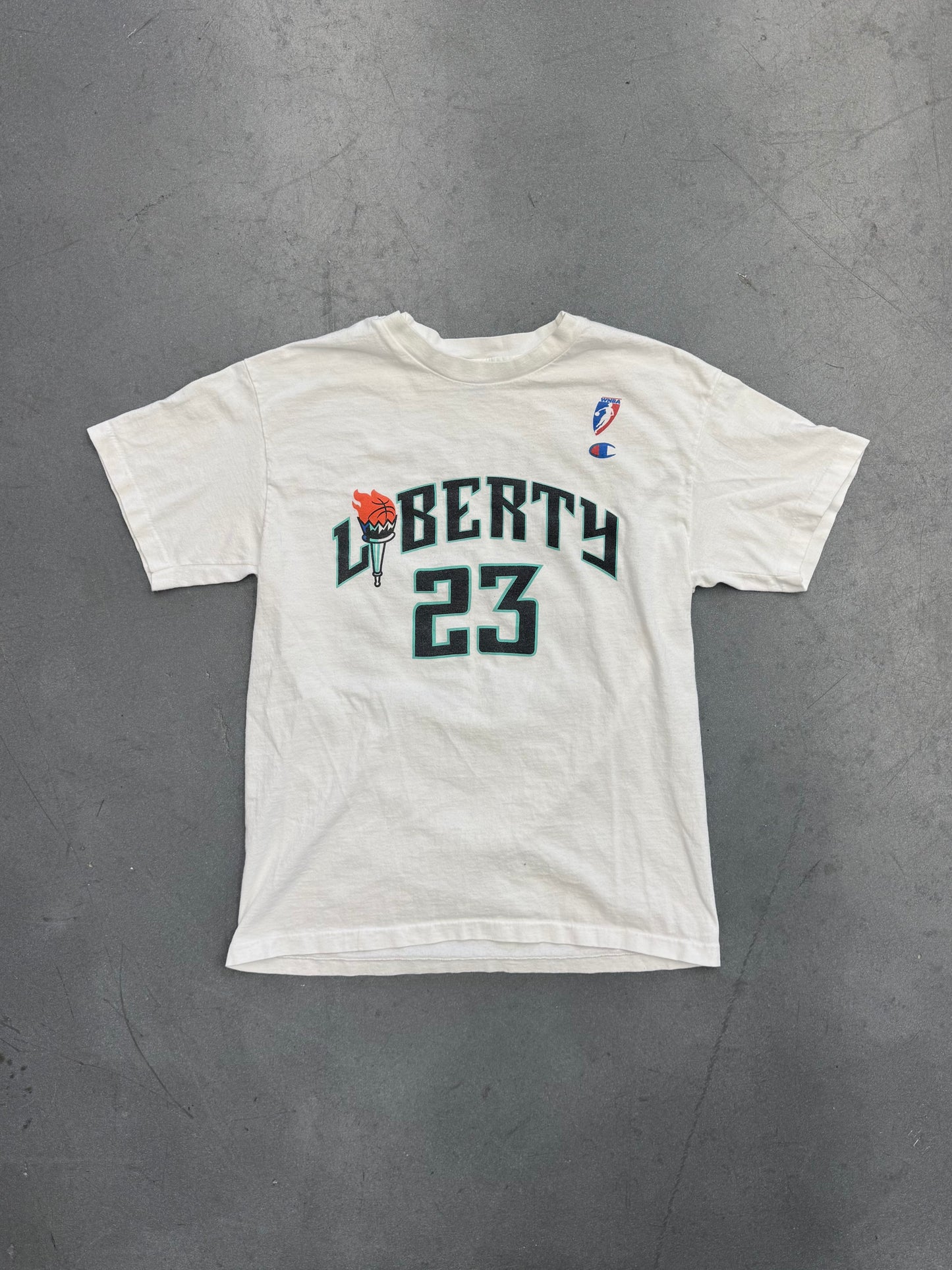 1997 CHAMPION NEW YORK LIBERTY WNBA WICKS #23 TEE